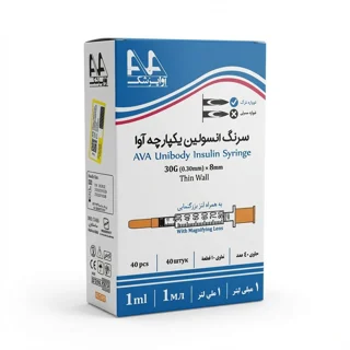 سرنگ انسولین یکپارچه 1 میل G30 - آواپزشک